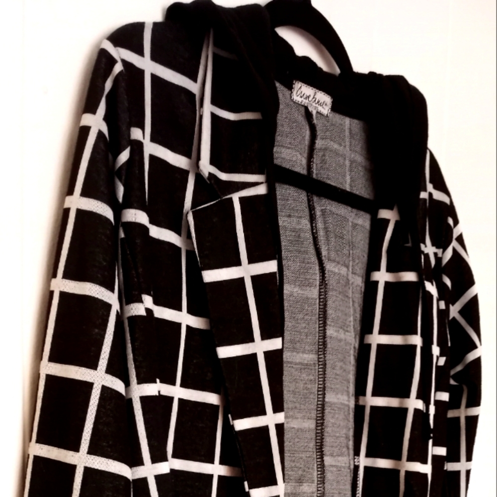 Academia Check Jacket with Hood